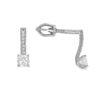Náušnice z bieleho zlata 3834