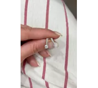 Náušnice z bieleho zlata 3834