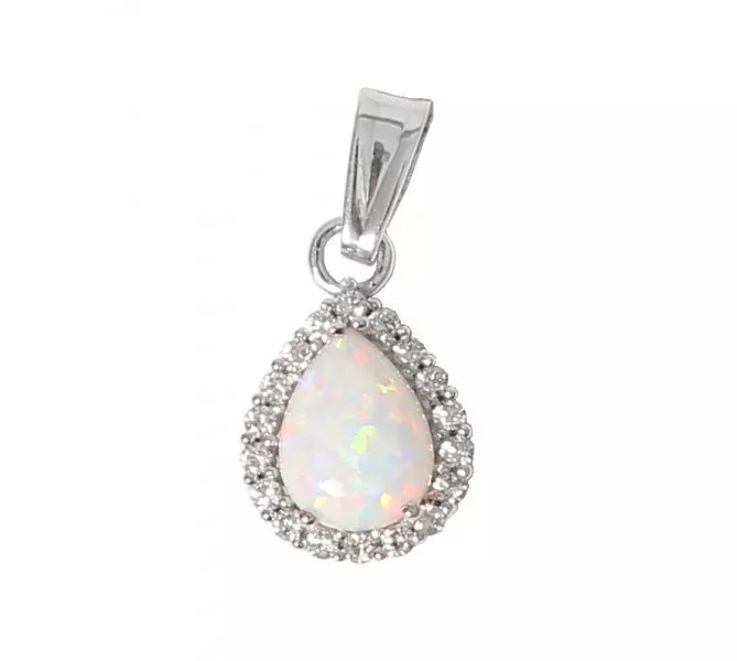 Prívesok z bieleho zlata 391