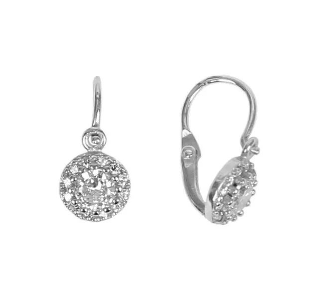 Detské náušnice z bieleho zlata 3454