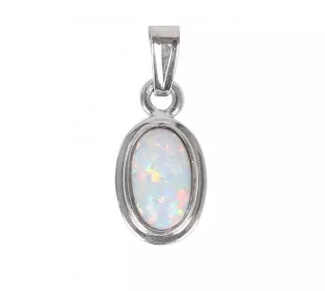 Prívesok z bieleho zlata 375