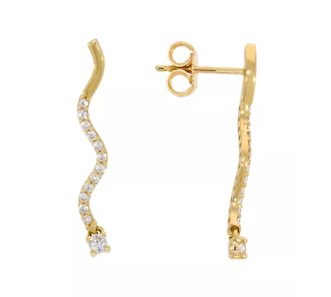 Zlaté náušnice 3455