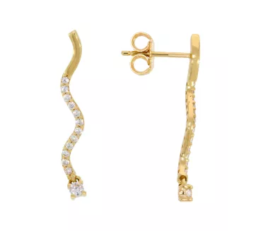 Zlaté náušnice 3455