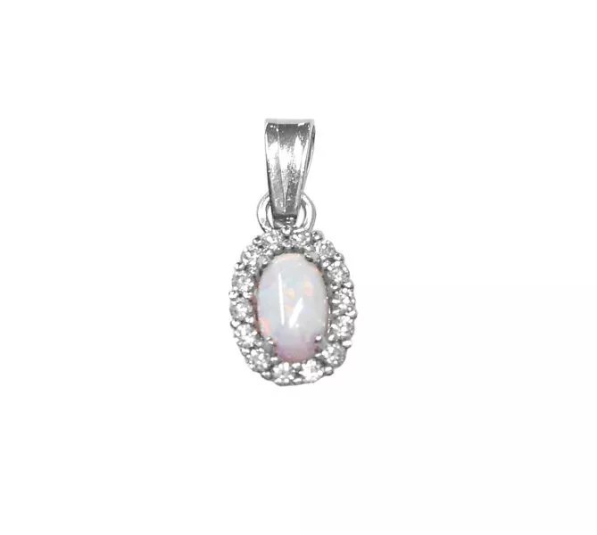 Prívesok z bieleho zlata 250