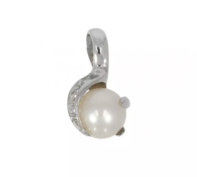 Prívesok z bieleho zlata 597