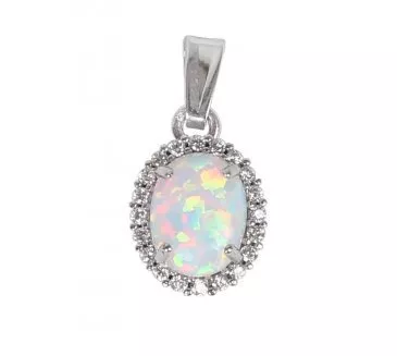 Prívesok z bieleho zlata 374