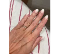 Prsteň z bieleho zlata 2588