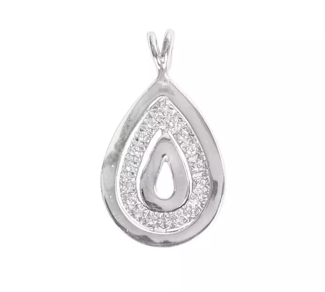 Prívesok z bieleho zlata 354