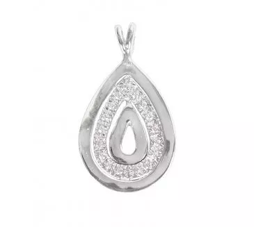 Prívesok z bieleho zlata 354