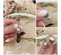 Prívesok z bieleho zlata 155