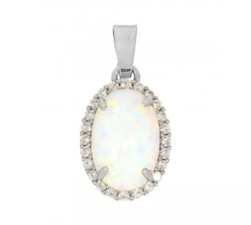 Prívesok z bieleho zlata 967