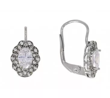 Náušnice z bieleho zlata 2383