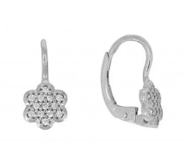 Náušnice z bieleho zlata 2114