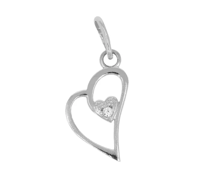 Prívesok z bieleho zlata 1401