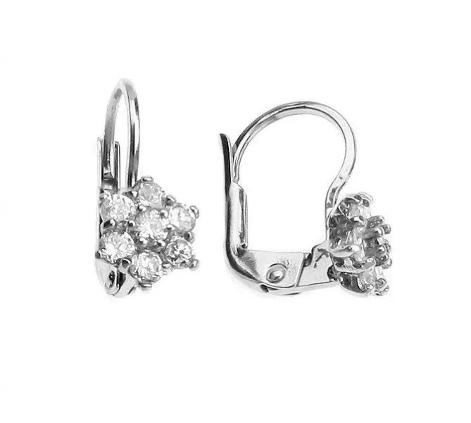 Náušnice z bieleho zlata 1395