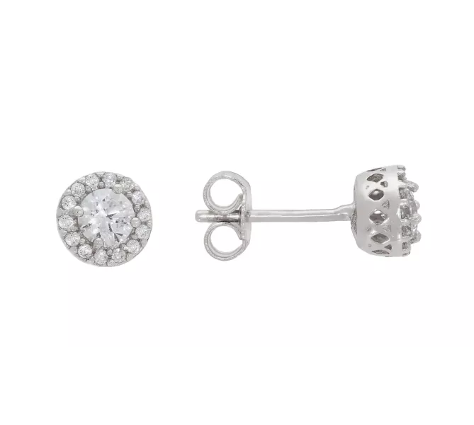 Náušnice z bieleho zlata 3843