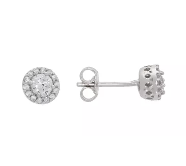 Náušnice z bieleho zlata 3843