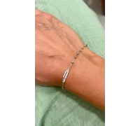 Náramok z bieleho zlata 1253