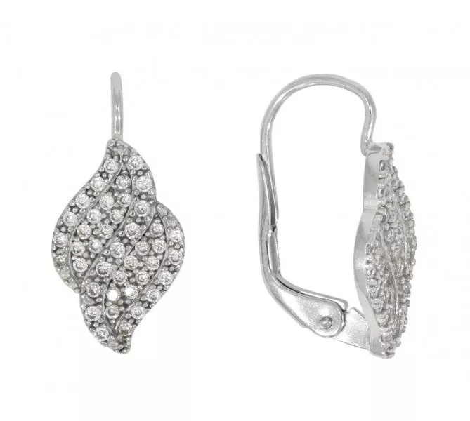 Náušnice z bieleho zlata 2230