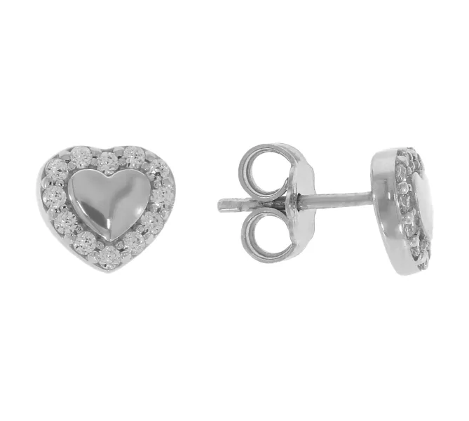 Náušnice z bieleho zlata 3101