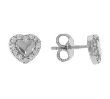 Náušnice z bieleho zlata 3101