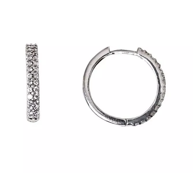 Náušnice z bieleho zlata 587