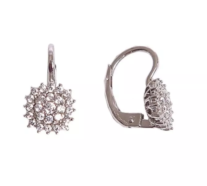 Náušnice z bieleho zlata 494