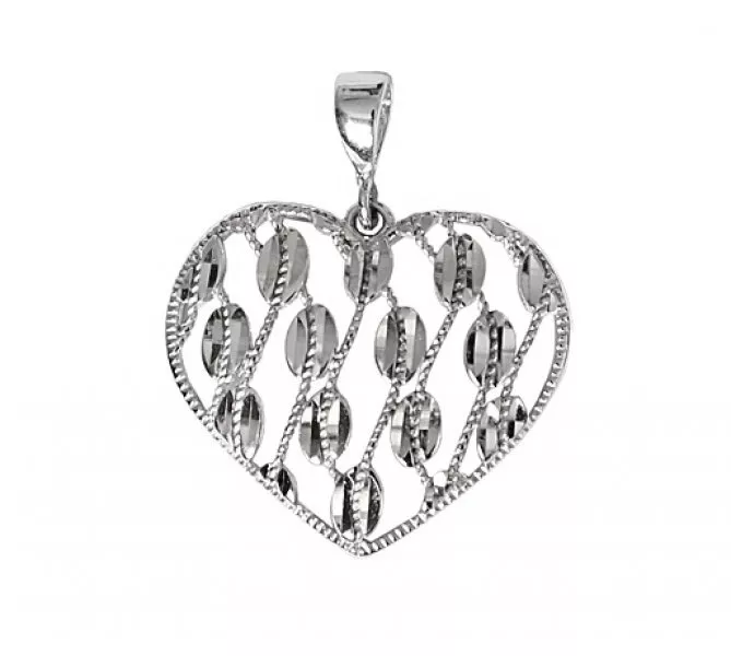 Prívesok z bieleho zlata 119