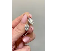 Náušnice z bieleho zlata 1623