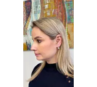 Náušnice z bieleho zlata 1623