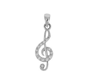 Prívesok z bieleho zlata 1412