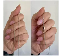 Retiazka z bieleho zlata 401