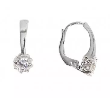 Náušnice z bieleho zlata 1576