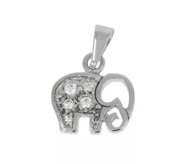 Prívesok z bieleho zlata 1112