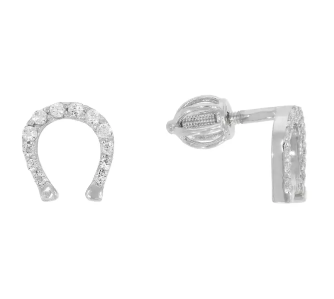 Náušnice z bieleho zlata 3847