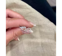 Náušnice z bieleho zlata 3847