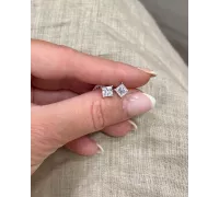 Náušnice z bieleho zlata 3845