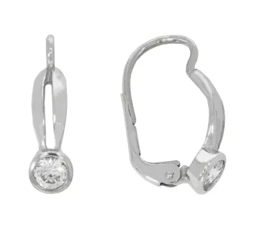 Náušnice z bieleho zlata 189