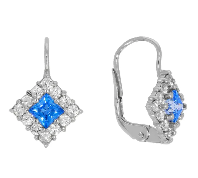 Náušnice z bieleho zlata 1038