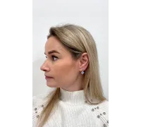 Náušnice z bieleho zlata 1038