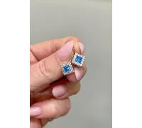 Náušnice z bieleho zlata 1038