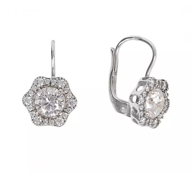 Náušnice z bieleho zlata 1622
