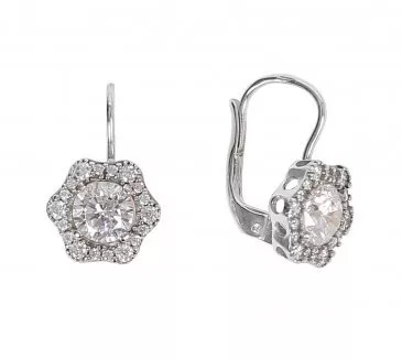 Náušnice z bieleho zlata 1622