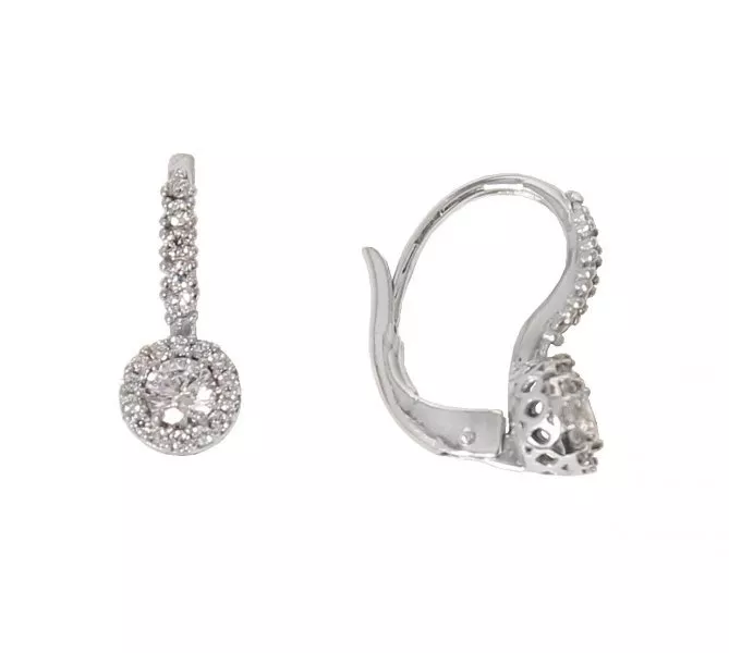 Náušnice z bieleho zlata 1461