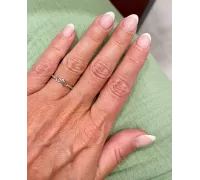 Prsteň z bieleho zlata 2344