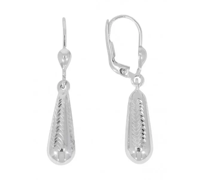 Náušnice z bieleho zlata 2572