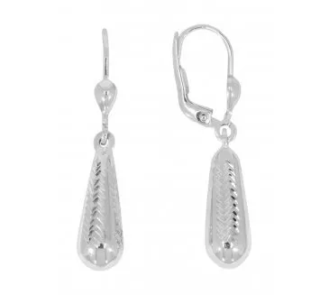 Náušnice z bieleho zlata 2572