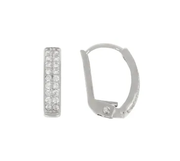 Náušnice z bieleho zlata 4244