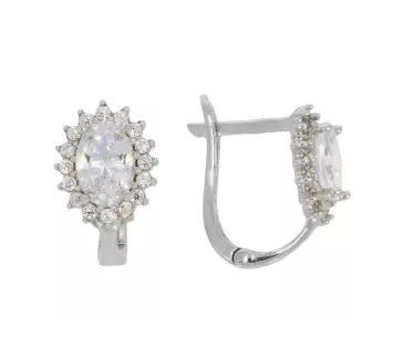 Náušnice z bieleho zlata 3866
