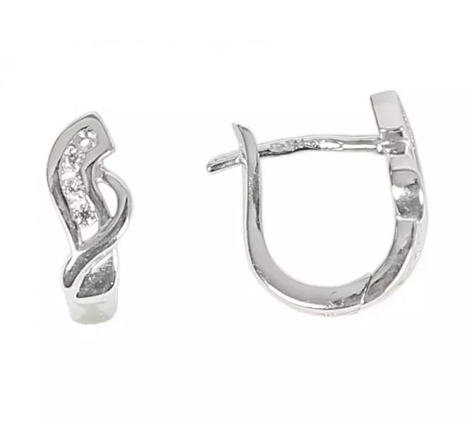 Náušnice z bieleho zlata 1655